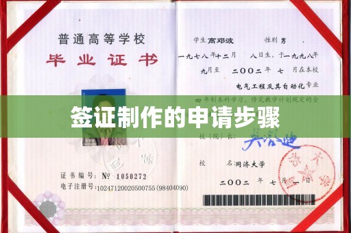 任县签证制作的申请步骤