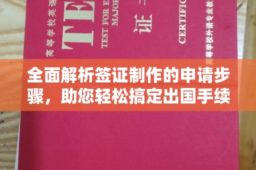 任县全面解析签证制作的申请步骤，助您轻松搞定出国手续