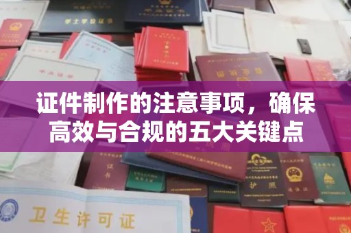 任县证件制作的注意事项，确保高效与合规的五大关键点
