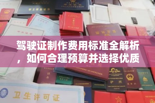 任县驾驶证制作费用标准全解析，如何合理预算并选择优质服务？